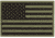 Voodoo Tactical Rubber Patch, USA Flag, OD Green, 07-0999004000