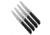 White River White River Knives Liong Mah Four Steak Knife Set Black G10, Black, Magnacut, adult, BHQ-240389