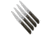 White River White River Knives Liong Mah Four Steak Knife Set Maple &amp; Blk Richite, Black/Brown, Magnacut, adult, BHQ-240391