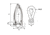 Wichard Marine Captive Pin Twisted Shackle - Diameter 8mm - 5/16in, 1424