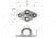 Wichard Marine Diamond Pad Eye - Round - 98mm Length, 3-55/64in, - M8 Screw, 6646