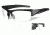 Wiley X Valor Sunglasses-Matte Black Frame-Smoke Grey-Clear Lens CHVAL07