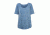 Woolrich Meadow Forks Women's 3/4 Sleeve Shirt, Bluestone, 7055