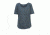 Woolrich Meadow Forks Women's 3/4 Sleeve Shirt, Dark Slate, 7055
