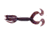 Yamamoto Baits Double Tail Hula Grub, 5in, 10pk, Cinnamon Brown with Large Black &amp; Large Purple Body, 97-10-221
