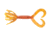 Yamamoto Baits Double Tail Hula Grubs - 10 Packs, Fire Craw, YAM-93-10-9003
