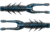 Z-man Elaztech TRD Hogz Creature Bait, 6, 3in, Black-Blue, THOGZ-02PK6