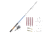 Zebco Ready Tackle Bass 30sz 6 ft 6 in Spinning Combo w/Strike King Tackle, 2 Pieces
