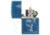 Zippo High Polish Blue Skull Design Pocket Lighter w/ Box 29704