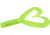 Zoom Creepy Crawler Tail Grub/Trailer, 16 Pack, 3in, Chartreuse Glitter, 020047X