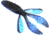 Zoom Z-Hog Jr Creature Bait, 10 Pack, 3.5in, Black Sapphire, 123100