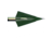 Zwickey Delta Broadhead Glue On 4 Blade 135 grain, Green, Pack of 3, BD4