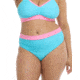 Body Glove Spectrum Marlee Plus Size High-Waist Bikini Bottom - Cyan 3F0B1DAB, 1X, CYAN, 39537150X-342-1X