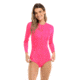 Body Glove Smoothies Channel Cross-Over Long Sleeve Swimsuit - Bubble Gum 7112084E, XS, Bubble Gum, 39-506764-Bubble-Gum-XS