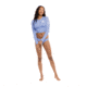 Body Glove Let It Be Crop Rashguard - Periwinkle 291DD1D9, M, Periwinkle, 39-506744A-Periwinkle-M