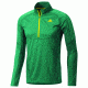Adidas Terrex Swft Long Sleeve 1/2 Zip Tee - Men's-Sub Green-Medium