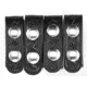 Aker Leather 531 Double Snap 3/4inch Wide Belt Keepers, Brass Snap, 1 PK, Basketweave, Black, A531-BW-BR