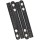 Aker Leather 531 Double Snap 3/4inch Wide Belt Keepers, Chrome Snap, 1 PK, Basketweave, Black, A531-BW-CH