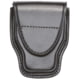 Aker Leather Model 508 Handcuff Case, Small, Hidden Snap, Plain, Black, A508-BP-HS