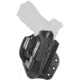 Aker Leather Model 268A Flatsider Paddle XR19 Strapless Open Top Holsters, Colt 1911, Right, Plain, Black, H268ABPR-CO1911