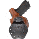 Aker Leather Model 268A Flatsider Paddle XR19 Strapless Open Top Holsters, Glock 19/Glock 23, Right, Plain, Tan, H268ATPR-GL1923