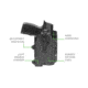 Alien Gear Holsters Photon Compact Light IWB Holster, Sig Fuse, Ambi Hand, Compact Light, No Light, Black, PHO-1348-L0-D