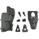 Alien Gear Holsters Rapid Force Level 3 Polymer Duty OWB Belt Holster, SIG Sauer P320 with Large Light X300/TLR-1, Right Hand, AXON Signal Sensor Compatible, Black, R3-M-0691-BK-RH-LL-AX-C