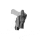 Alien Gear Holsters Rapid Force Level II Light Bearing Paddle Holsters, Glock 19, Left, Basket Weave, Black, 00193858024196