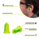 Allen ULTRX Tapered Foam Ear Plugs, Yellow/Lime Green, 25 Pair, NRR 32dB, 4116
