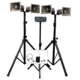 AmpliVox Deluxe Wireless Quad Horn Half-Mile Hailer Kit, Black, SW662