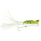 Arbogast Hula Popper Topwater Popper, 1 1/4in, 3/16 oz, Floating, Frog White Belly, G730-06
