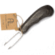 Arctic Legend Black Birch Fish Spike Knife, 6.5in Overall, 2.25in Stainless Double Prong Spike, Black Birch Wood Handle, AL-054