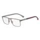 Armani EA1095 Eyeglass Frames 3003-53 - Matte Gunmetal/Bordeaux