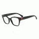 Armani EA3132 Eyeglass Frames 5017-52 - Black Frame