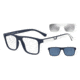Armani EA4115F Progressive Prescription Sunglasses, 54mm, Matte Dark Blue, EA4115F-56691W-54-PRO