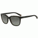Armani Exchange AX4031 Sunglasses 184011-55 - Black/dk Grey Transparent Frame, Grey Gradient Lenses