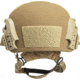 ArmorSource AS-200 NIJ IIIA Standard Ballistic Helmet, Medium, Coyote Brown, 200-RCM-R4P2-CB