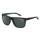 Arnette Firedrill Single Vision Prescription Sunglasses, Fuzzy Black/Green Frame, Polarized Grey Lens, Polarized-AN4143-33SV