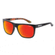 Arnette Firedrill Single Vision Prescription Sunglasses, Gloss Black/Orange Frame, Red Mirror Lens-AN4143-26SV