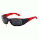 Arnette Quick Draw Single Vision Prescription Sunglasses, Matte Red/Black Fade Frame, Grey Lens-AN4178-02SV
