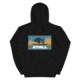 Atoll Board Co Atoll Boards Hand Drawn Tahoe Sunset Logo Pullover Hoodie - Black, S - Black,S, 627AC5A5A8EF6Black-S