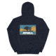 Atoll Board Co Atoll Boards Hand Drawn Tahoe Sunset Logo Pullover Hoodie - Navy, L - Navy,L, 627AC5A5A8EF6Navy-L