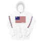 Atoll Board Co Atoll US Flag Unisex Pullover Hoodie - White, XL - White,XL, 627A961FF0BDDWhite-XL