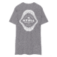 Atoll Board Co Mens Heavyweight Tee With Atoll Shark Fossil Graphic - Carbon Grey, M - Carbon Grey,M, 6487450E4BE07Carbon-Grey-M