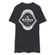 Atoll Board Co Mens Heavyweight Tee With Atoll Shark Fossil Graphic - Charcoal Heather, S - Charcoal Heather,S, 6487450E4BE07Charcoal-Heather-S