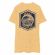 Atoll Board Co Mens Heavyweight tee with Blue Atoll Wave Graphic - Vintage Gold, L - Vintage Gold,L, 6463948B38FC3Vintage-Gold-L