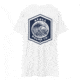 Atoll Board Co Mens Heavyweight tee with Blue Atoll Wave Graphic - White, 2XL - White,2XL, 6463948B38FC3White-2XL