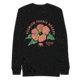 Atoll Board Co Premium Crew Neck Sweatshirt with Atoll Paddle Board Island Flower Graphic - Black, M - Black,M, 6441992434D68Black-M