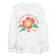 Atoll Board Co Premium Crew Neck Sweatshirt with Atoll Paddle Board Island Flower Graphic - White, L - White,L, 6441992434D68White-L