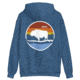 Atoll Board Co Unisex Box Hoodie with Atoll Landscape Graphic - Indigo Blue, L - Indigo Blue,L, 62CEF7DDDE2C2Indigo-Blue-L